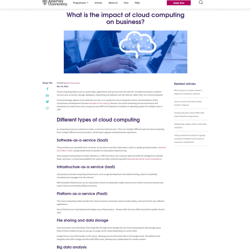 SEO blogs – Abertay University online&nbsp;programmes