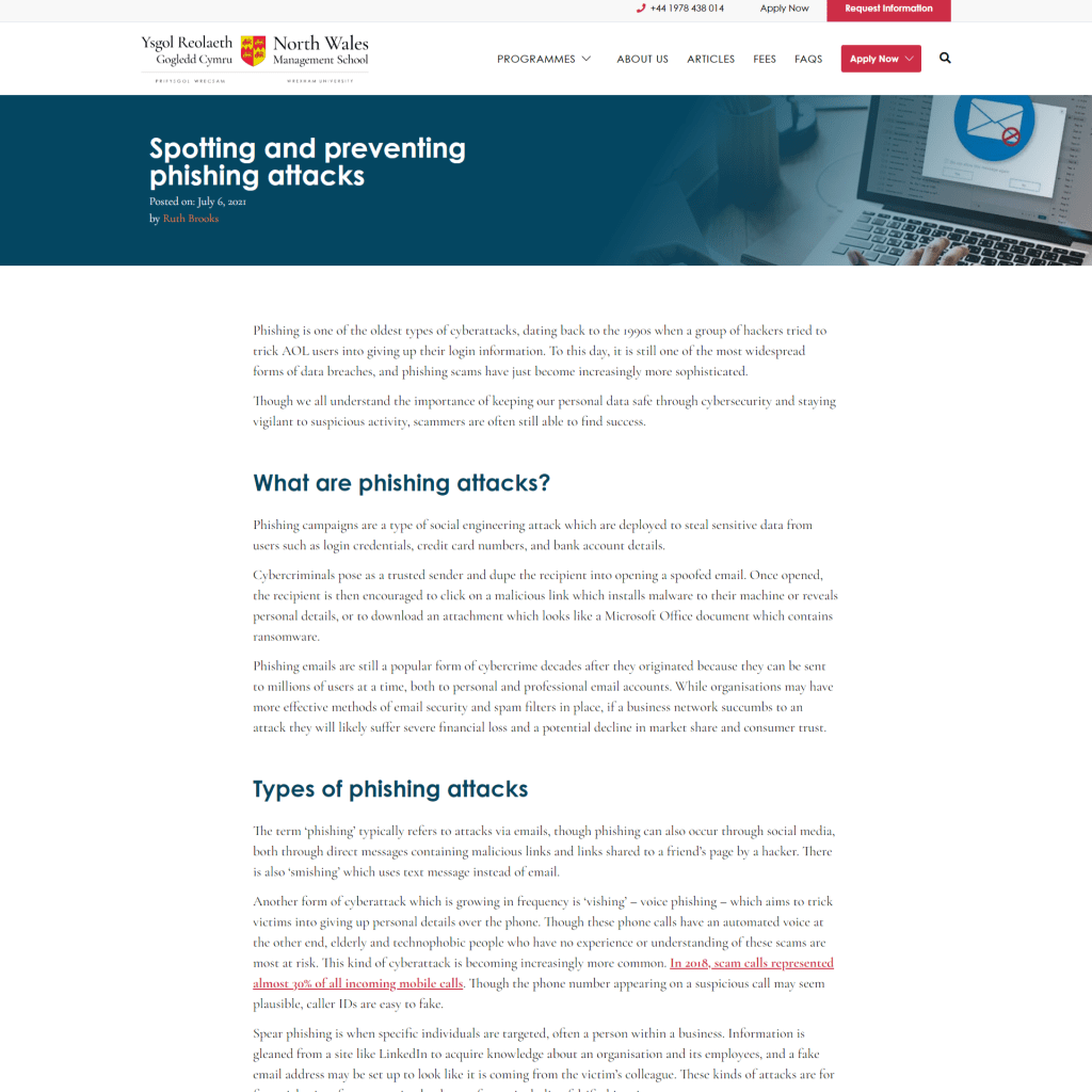 SEO blogs – North Wales Management School online&nbsp;programmes